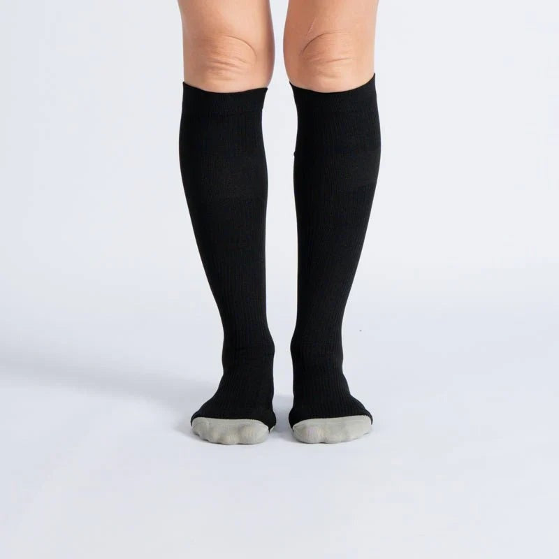 OrthoFlow™ Compression Socks - Black White