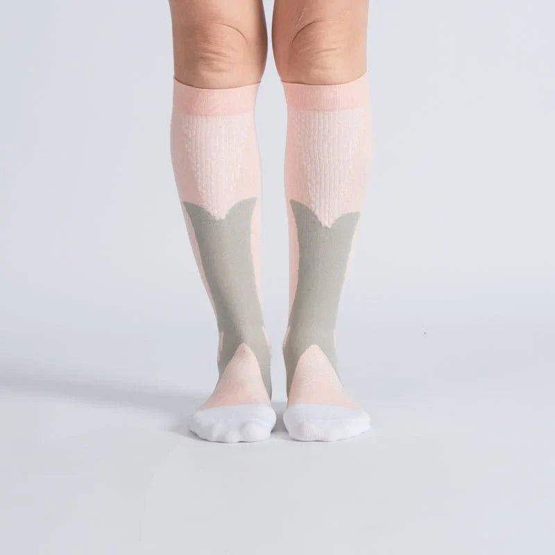 OrthoFlow™ Compression Socks - Green White