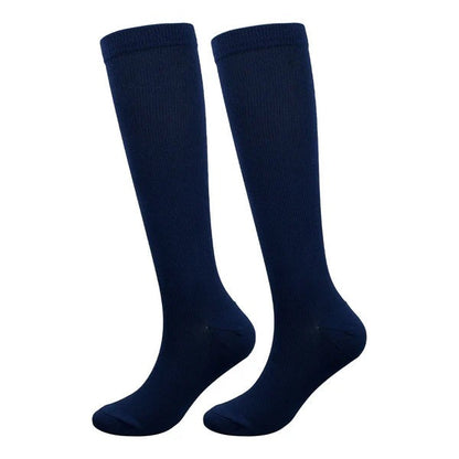 Classic Compression Socks - Navy Blue