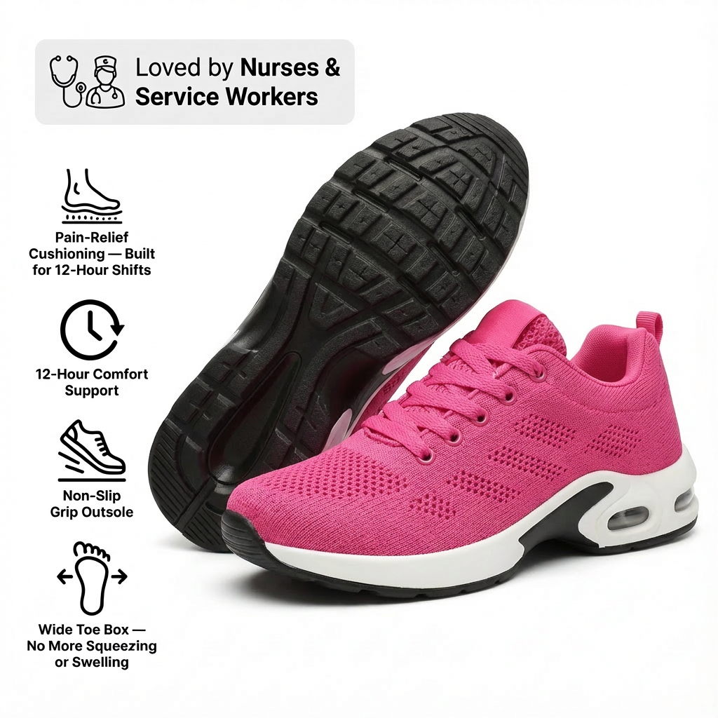 Orthora™ Pro – 12-Hour Shift Shoes for Heel & Plantar Fasciitis Relief (Unisex)