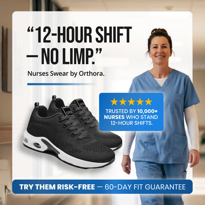 Orthora™ Pro – 12-Hour Shift Shoes for Heel & Plantar Fasciitis Relief (Unisex)